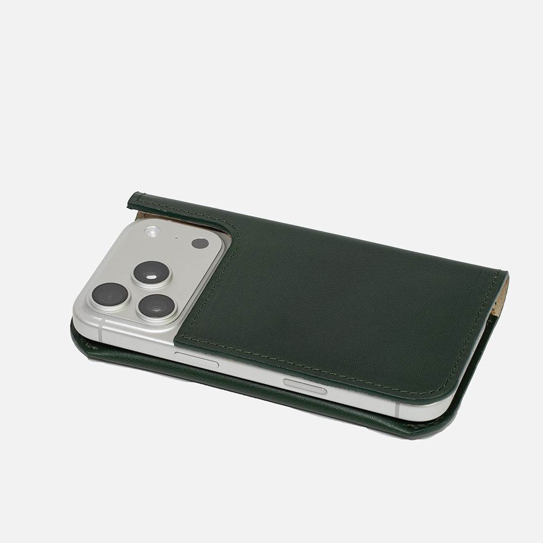 iPhone 17 series Leather Folio Case Wallet with MagSafe - The Minimalist 1.0