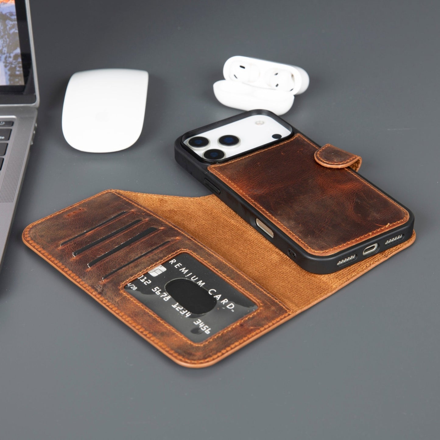 Casper iPhone 17 Pro Max Leather Wallet Case – MagSafe Compatible-5