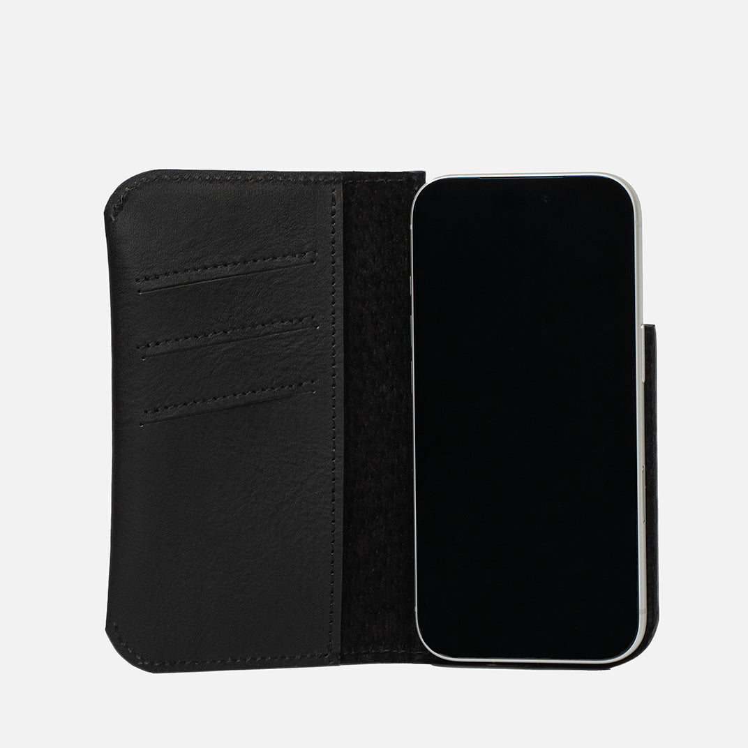 iPhone 17 series Leather Folio Case Wallet with MagSafe - The Minimalist 1.0